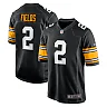 Zennovawear Justin Fields 2 Pittsburgh Steelers Alternate Game Men Jersey - Black