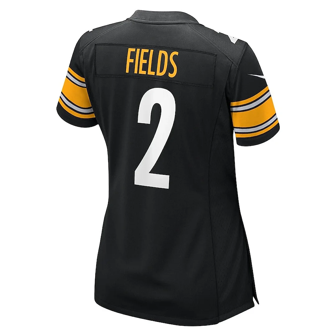 Zennovawear Justin Fields 2 Pittsburgh Steelers Game Women Jersey - Black