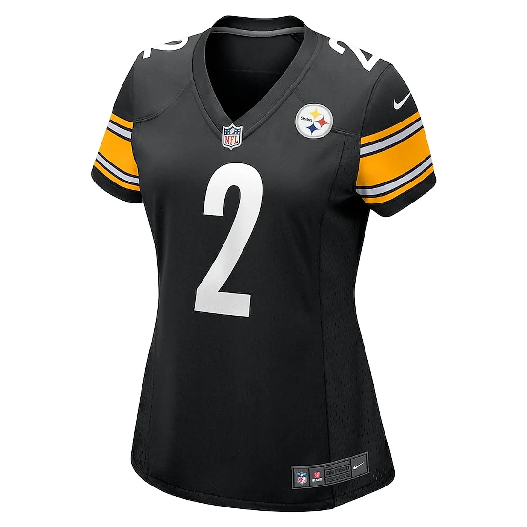 Zennovawear Justin Fields 2 Pittsburgh Steelers Game Women Jersey - Black