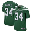 Zennovawear Justin Hardee 34 New York Jets Men Game Jersey - Gotham Green