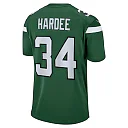 Zennovawear Justin Hardee 34 New York Jets Men Game Jersey - Gotham Green