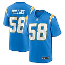Zennovawear Justin Hollins 58 Los Angeles Chargers Game Men Jersey - Powder Blue