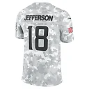 Zennovawear Justin Jefferson 18 Minnesota Vikings 2024 Salute to Service Limited Men Jersey - Arctic Camo
