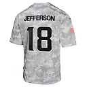 Zennovawear Justin Jefferson 18 Minnesota Vikings 2024 Salute to Service Game YOUTH Jersey - Arctic Camo