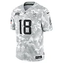 Zennovawear Justin Jefferson 18 Minnesota Vikings 2024 Salute to Service Limited Men Jersey - Arctic Camo