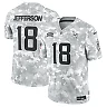Zennovawear Justin Jefferson 18 Minnesota Vikings 2024 Salute to Service Limited Men Jersey - Arctic Camo