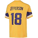 Zennovawear Justin Jefferson 18 Minnesota Vikings YOUTH Inverted Team Game Jersey - Gold