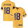 Zennovawear Justin Jefferson 18 Minnesota Vikings YOUTH Inverted Team Game Jersey - Gold