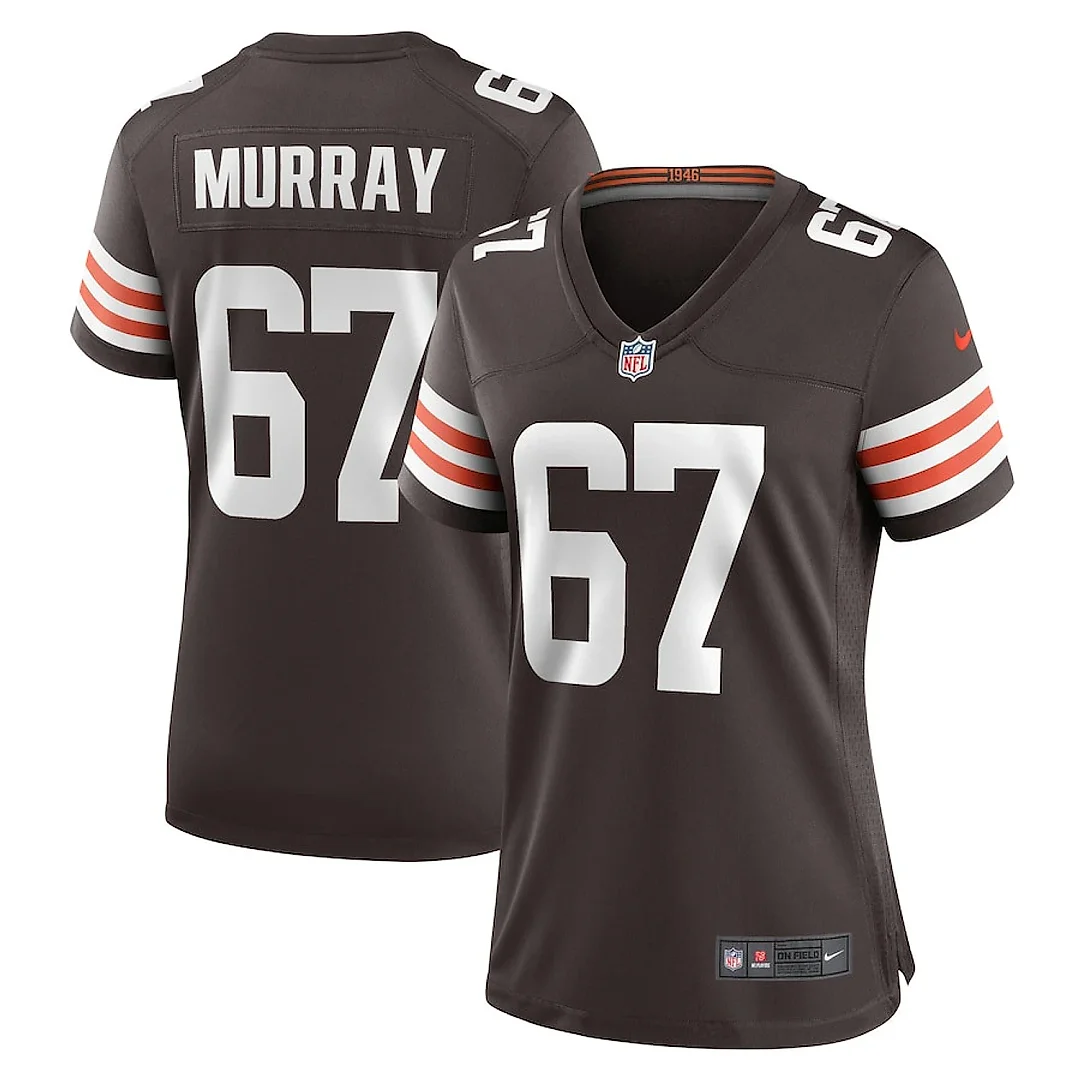 Zennovawear Justin Murray 67 Cleveland Browns Game Women Jersey - Brown