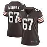 Zennovawear Justin Murray 67 Cleveland Browns Game Women Jersey - Brown