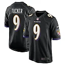 Zennovawear Justin Tucker 9 Baltimore Ravens Men Game Jersey - Black