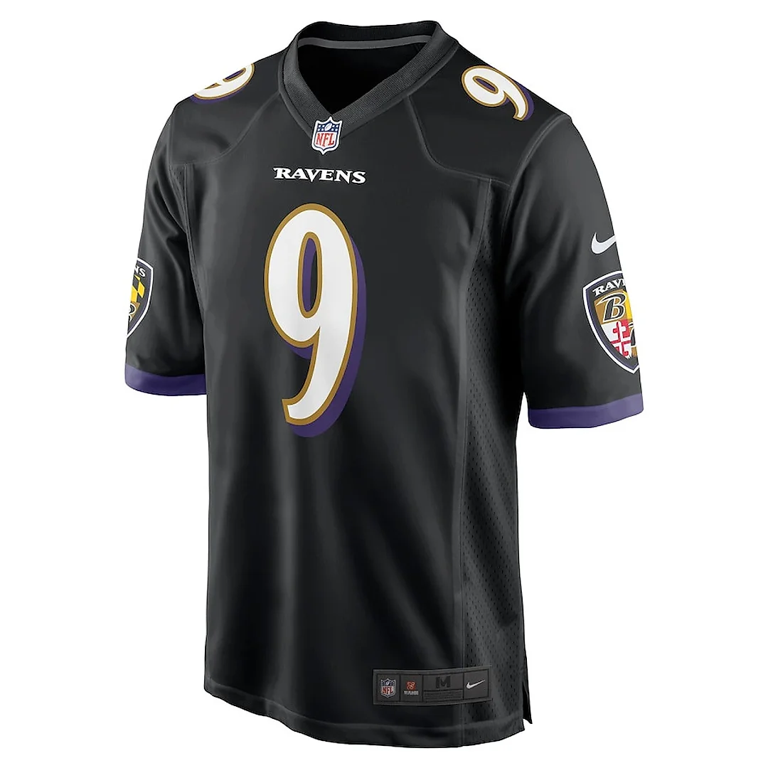 Zennovawear Justin Tucker 9 Baltimore Ravens Men Game Jersey - Black