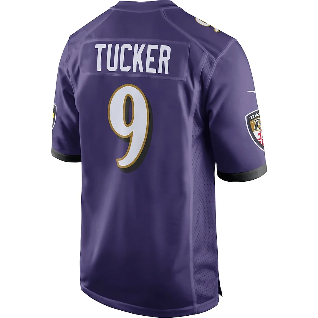 Zennovawear Justin Tucker 9 Baltimore Ravens Men Game Jersey - Purple