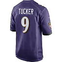 Zennovawear Justin Tucker 9 Baltimore Ravens Men Game Jersey - Purple