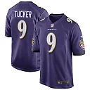 Zennovawear Justin Tucker 9 Baltimore Ravens Men Game Jersey - Purple