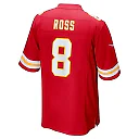 Zennovawear Justyn Ross 8 Kansas City Chiefs Men Home Game Jersey - Red