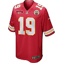 Zennovawear Kadarius Toney 19 Kansas City Chiefs AFC Champions Patch Game Men Jersey - Red