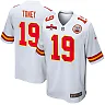 Zennovawear Kadarius Toney 19 Kansas City Chiefs AFC Champions Patch Game Men Jersey - White