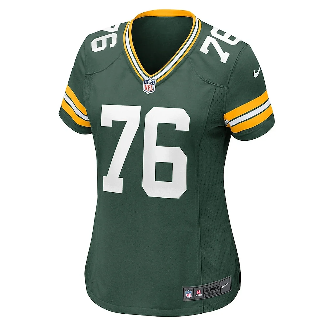 Zennovawear Kadeem Telfort 76 Green Bay Packers Women's Game Jersey - Green