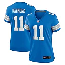 Zennovawear Kalif Raymond 11 Detroit Lions Women's Team Game Jersey - Blue