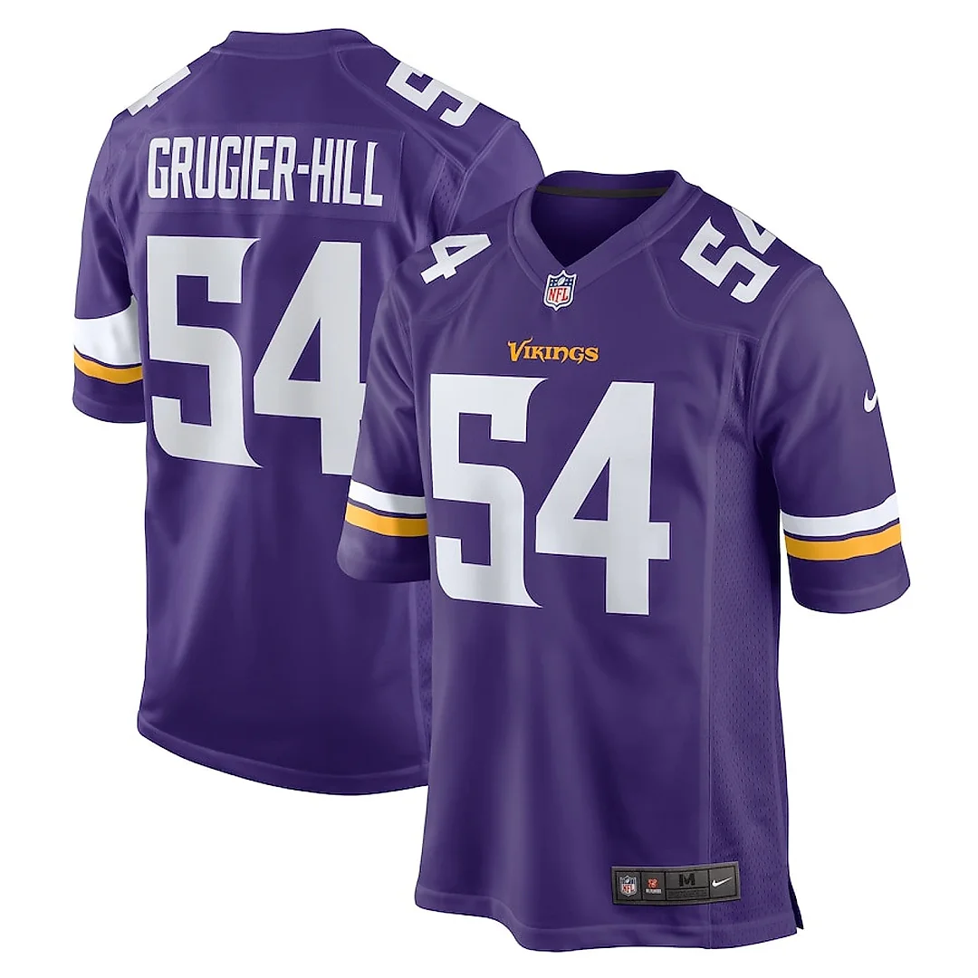 Zennovawear Kamu Grugier-Hill 54 Minnesota Vikings Game Men Jersey - Purple