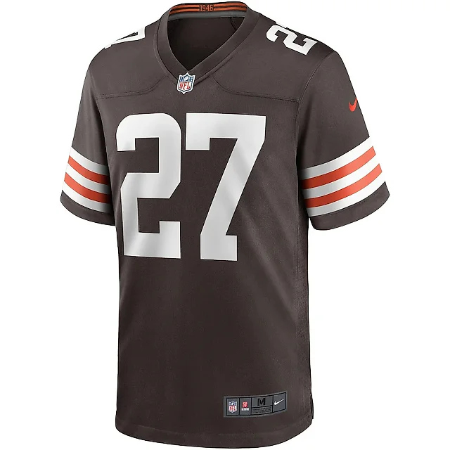 Zennovawear Kareem Hunt 27 Cleveland Browns Game Men Jersey - Brown