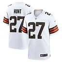 Zennovawear Kareem Hunt 27 Cleveland Browns Game Men Jersey - White
