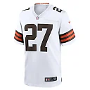 Zennovawear Kareem Hunt 27 Cleveland Browns Game Men Jersey - White