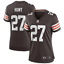 Zennovawear Kareem Hunt 27 Cleveland Browns Game Women Jersey - Brown