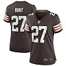 Zennovawear Kareem Hunt 27 Cleveland Browns Game Women Jersey - Brown