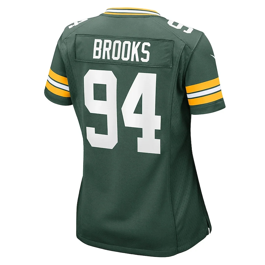 Zennovawear Karl Brooks 94 Green Bay Packers Women's Game Jersey - Green