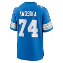 Zennovawear Kayode Awosika 74 Detroit Lions Team Game Men Jersey - Blue