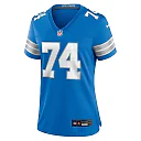 Zennovawear Kayode Awosika 74 Detroit Lions Women's Team Game Jersey - Blue