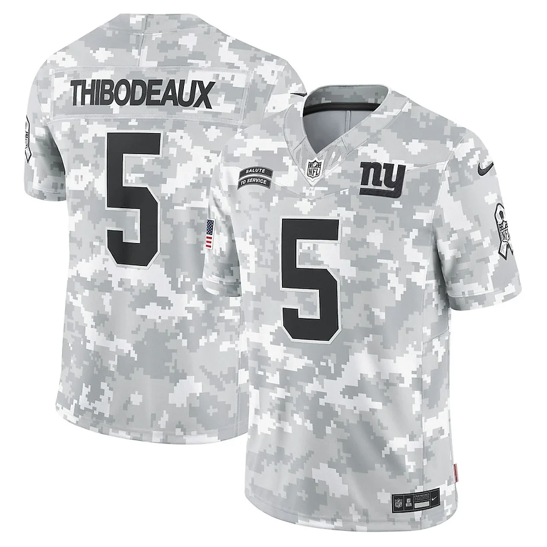Zennovawear Kayvon Thibodeaux 5 New York Giants 2024 Salute to Service Limited Men Jersey - Arctic Camo