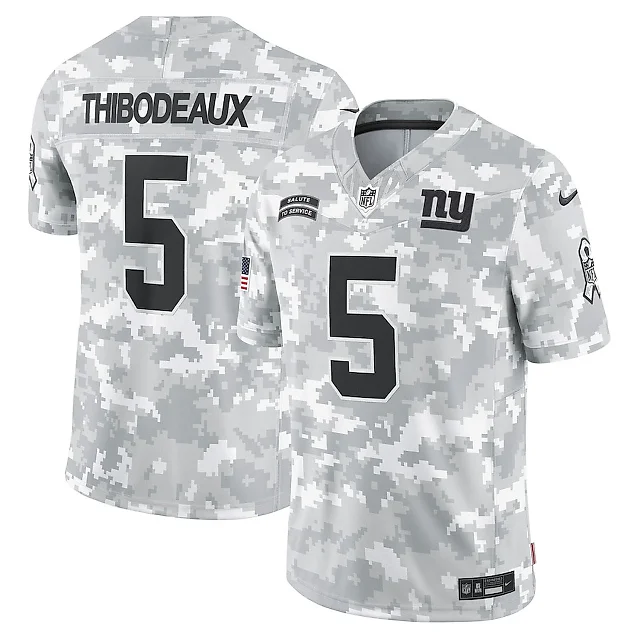 Zennovawear Kayvon Thibodeaux 5 New York Giants 2024 Salute to Service Limited Men Jersey - Arctic Camo