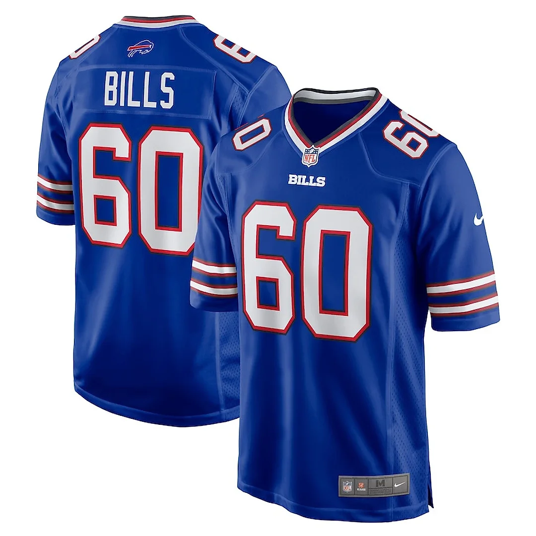 Zennovawear Keaton Bills 60 Buffalo Bills Game Men Jersey - Royal