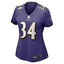 Zennovawear Keaton Mitchell 34 Baltimore Ravens Women Game Jersey - Purple
