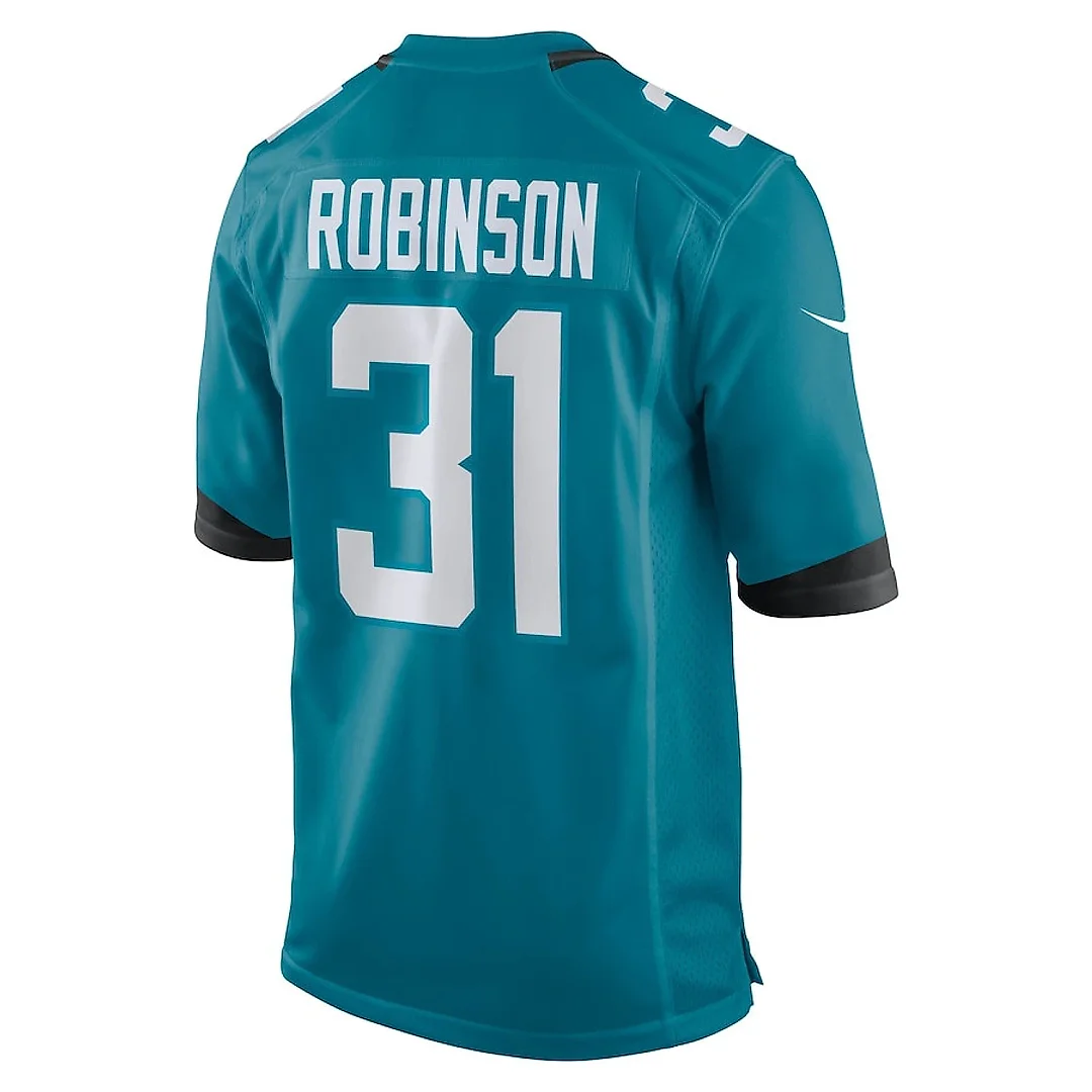 Zennovawear Keilan Robinson 31 Jacksonville Jaguars Team Game Men Jersey - Teal