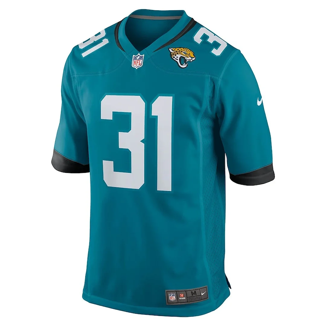 Zennovawear Keilan Robinson 31 Jacksonville Jaguars Team Game Men Jersey - Teal