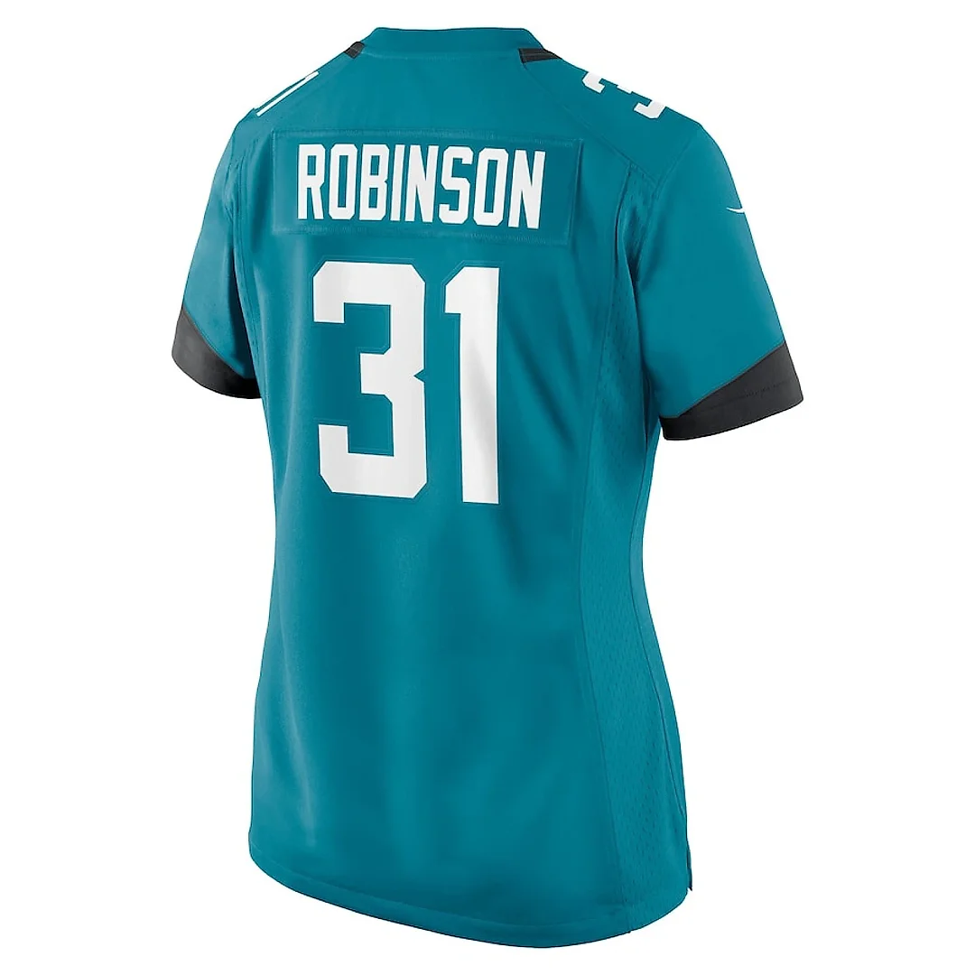 Zennovawear Keilan Robinson 31 Jacksonville Jaguars Women's Game Jersey - Teal