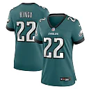 Zennovawear Kelee Ringo 22 Philadelphia Eagles Women's Team Game Jersey - Midnight Green