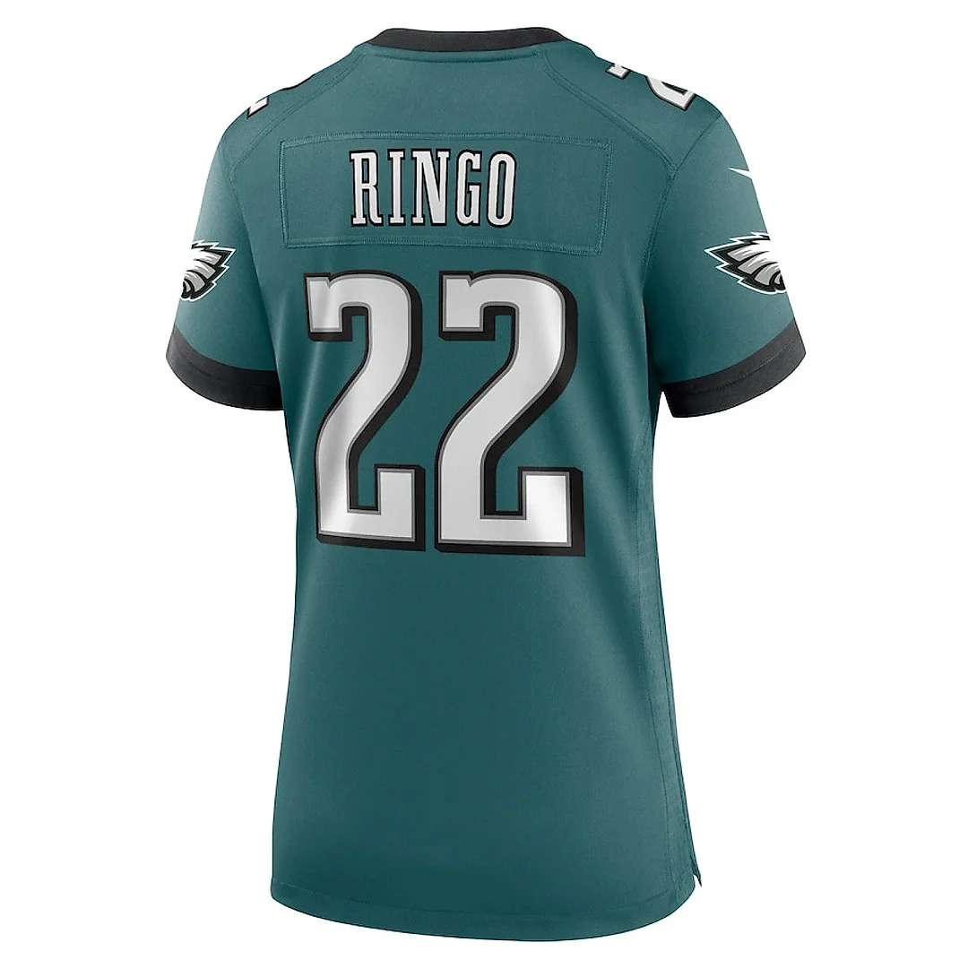 Zennovawear Kelee Ringo 22 Philadelphia Eagles Women's Team Game Jersey - Midnight Green