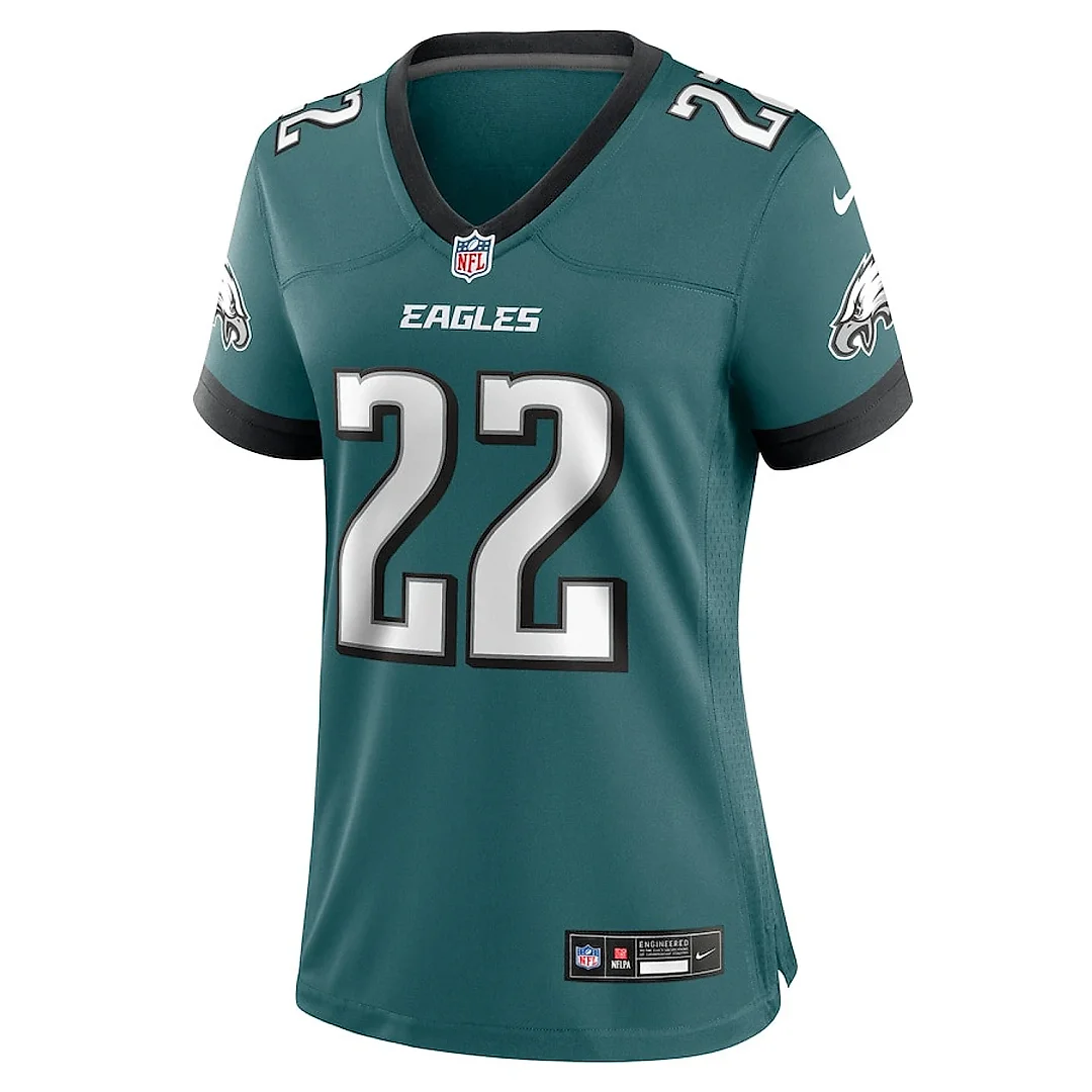 Zennovawear Kelee Ringo 22 Philadelphia Eagles Women's Team Game Jersey - Midnight Green