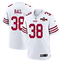 Zennovawear Kemon Hall 38 San Francisco 49ers NFC Champions Patch Game Men Jersey - White