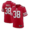 Zennovawear Kemon Hall 38 San Francisco 49ers Team Game Men Jersey - Scarlet