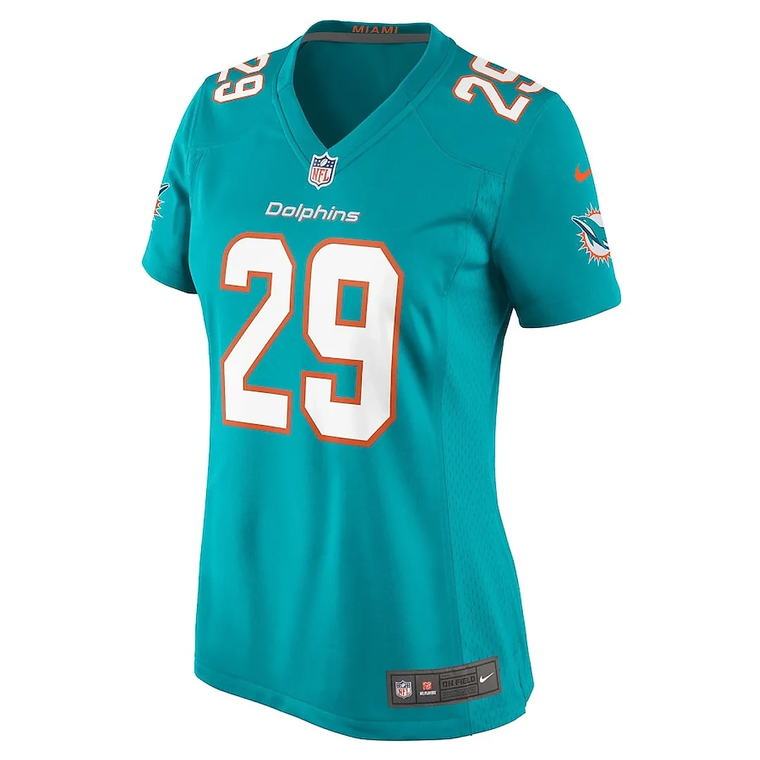 Zennovawear Kendall Fuller 29 Miami Dolphins Women's Game Jersey - Aqua