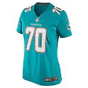 Zennovawear Kendall Lamm 70 Miami Dolphins Women Home Game Jersey - Aqua