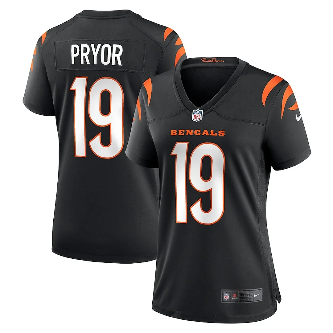 Zennovawear Kendric Pryor 19 Cincinnati Bengals Women's Game Jersey - Black