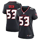 Zennovawear Kendrick Green 53 Houston Texans Women's Team Game Jersey - Navy