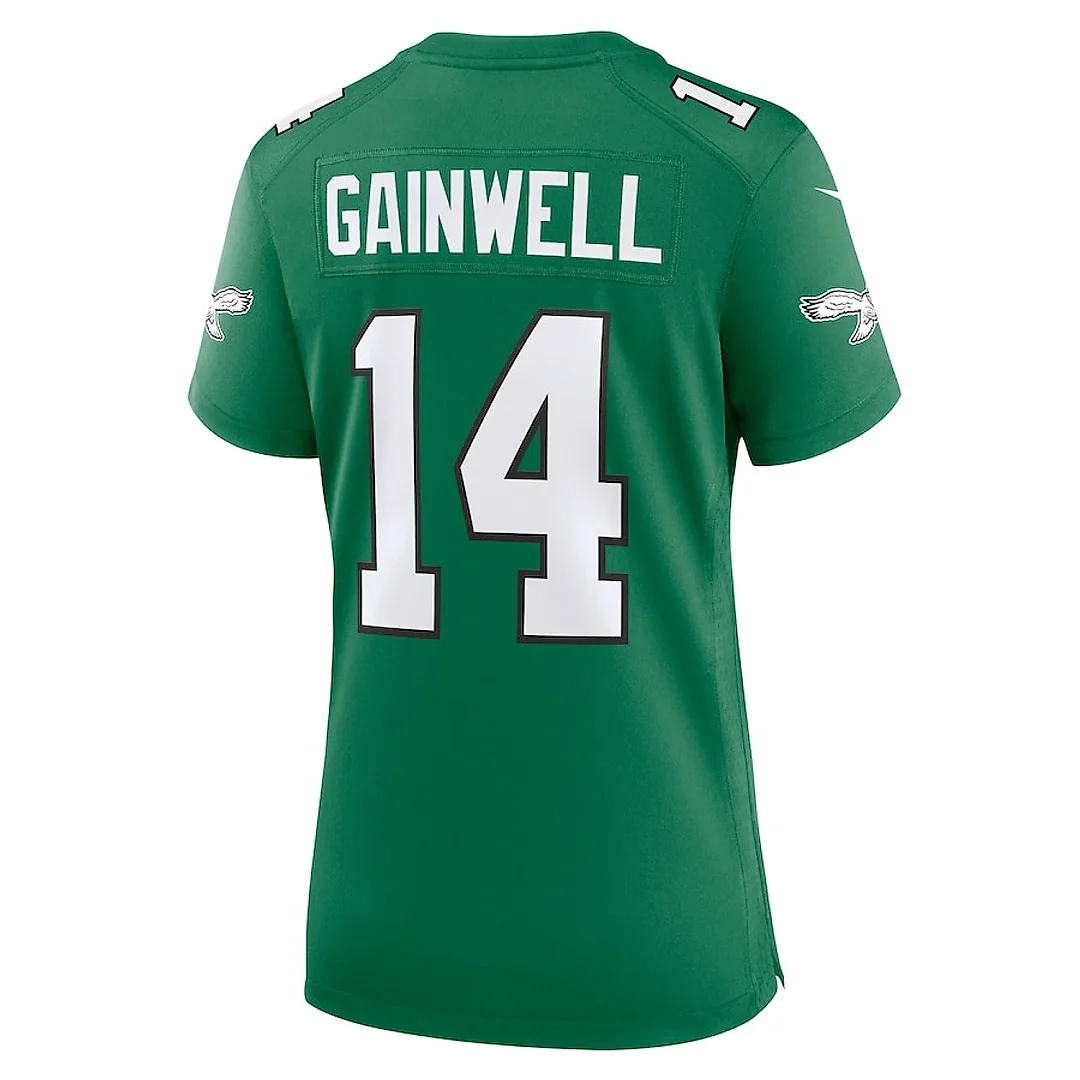 Zennovawear Kenneth Gainwell 14 Philadelphia Eagles Women's Alternate Game Jersey - Kelly Green